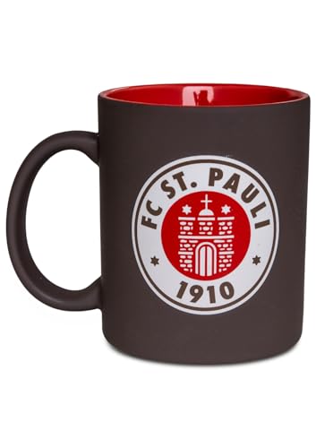 Fc St Pauli Kaffeebecher Braun Rot Logo